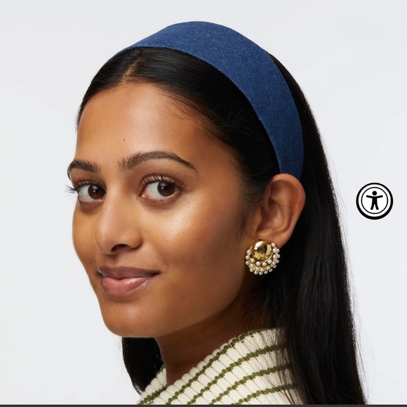 NWT Lele Sadoughi Brigitte Headband - French Denim - Picture 1 of 16